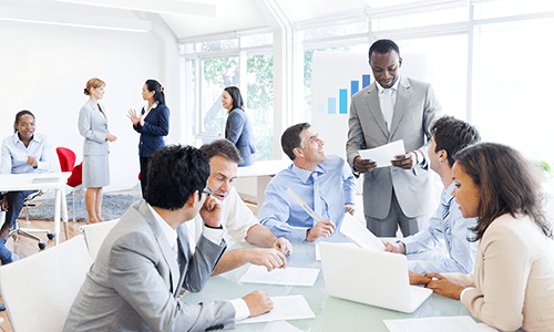 A Group of Professionals on Their Corporate Attire