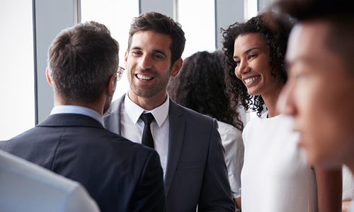 Businessmen Enjoying Their Conversation
